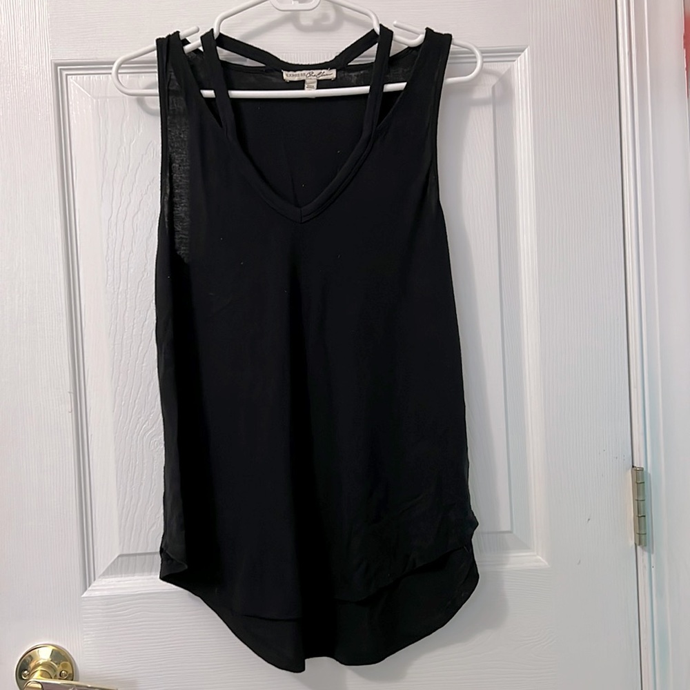 Black Cut-out Tank